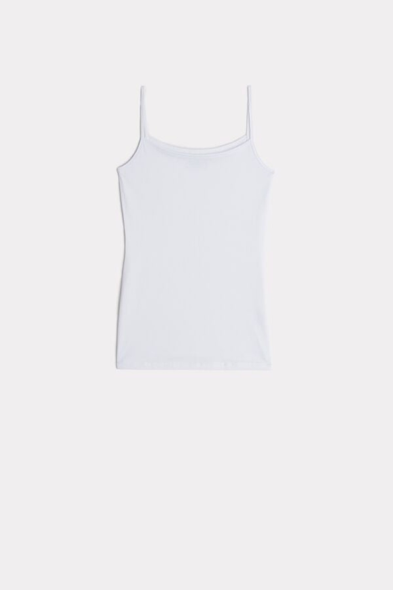 Intimissimi Ultrafresh Supima® Cotton Vest Top Bijele | SN-ITMSM57927