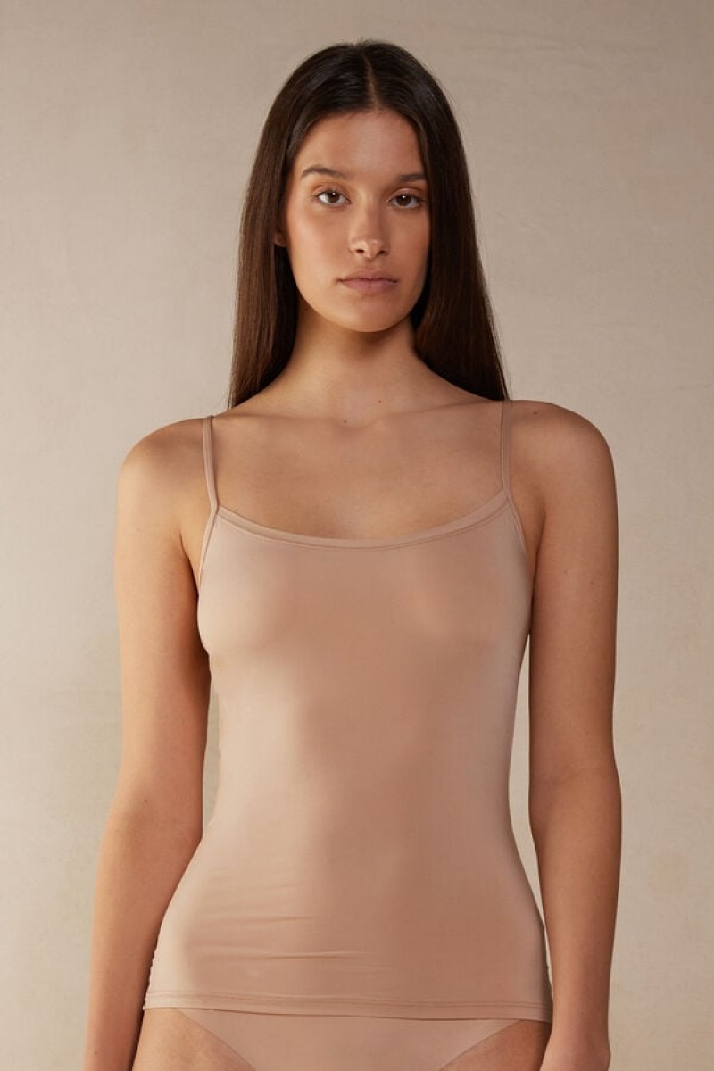 Intimissimi Ultralight Microfiber Top Bež | SN-ITMSM57994