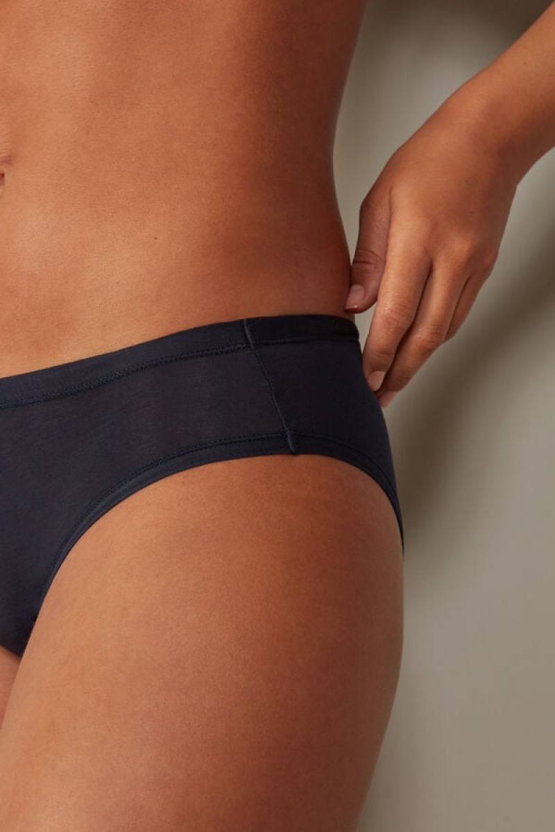 Intimissimi Ultralight Supima® Cotton Briefs Plave | SN-ITMSM57555