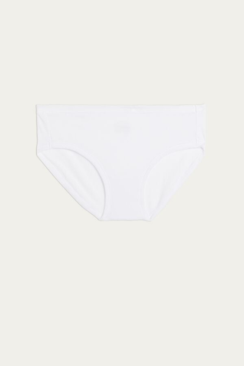 Intimissimi Ultralight Supima® Cotton Briefs Bijele | SN-ITMSM57556