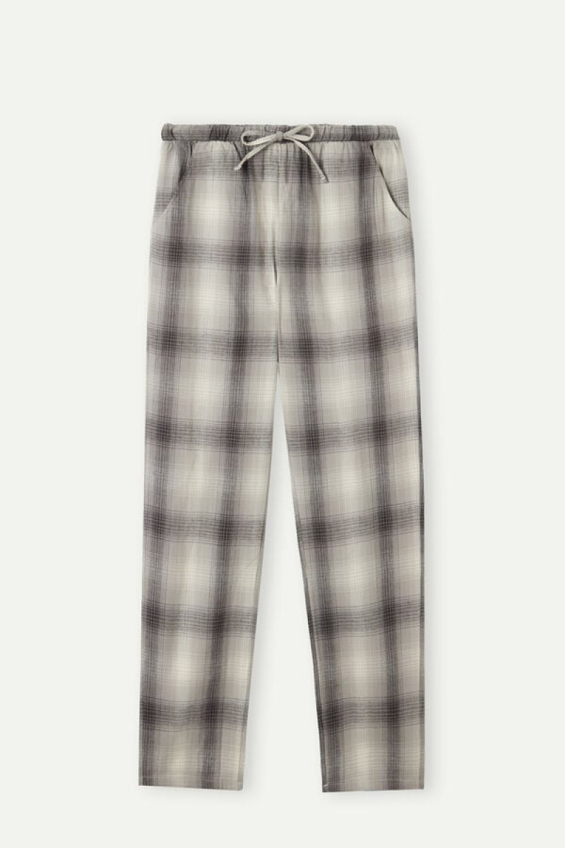 Intimissimi Warm Cuddles Pants In Brushed Cloth Sive | SN-ITMSM58215