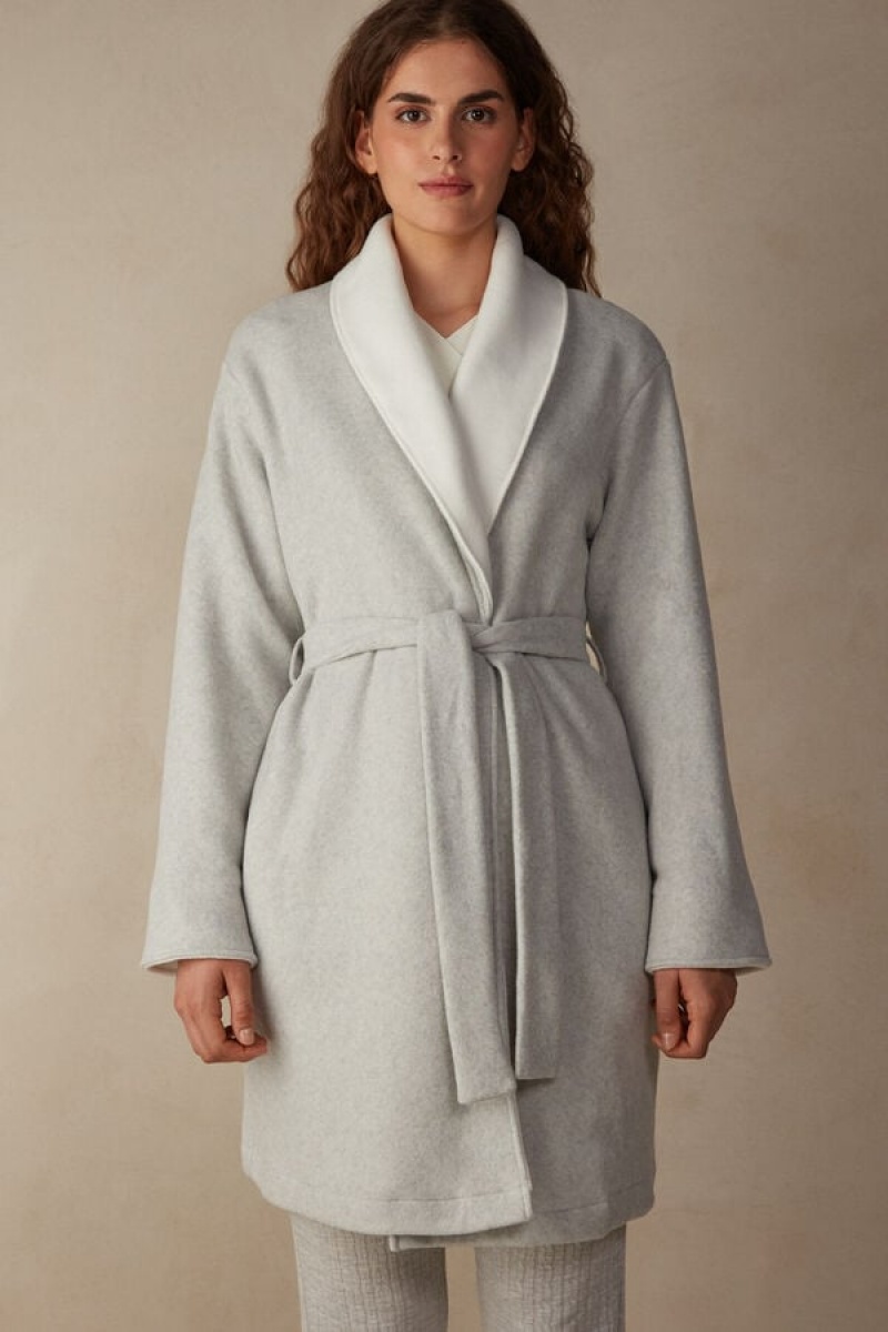 Intimissimi Warm Cuddles Robe Sive | SN-ITMSM58426