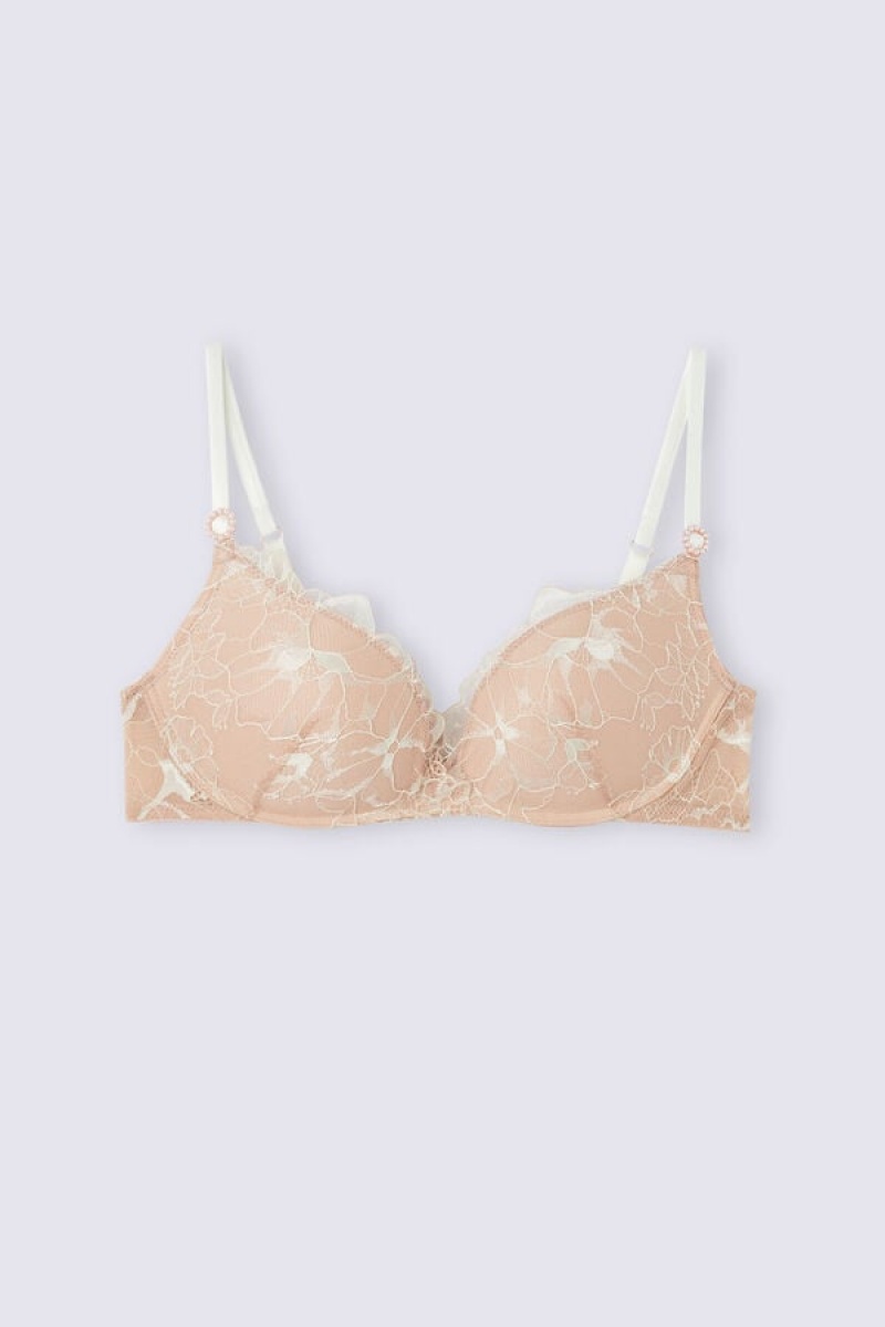 Intimissimi What A Beauty Gioia Super Push-up Bra Bež | SN-ITMSM56789