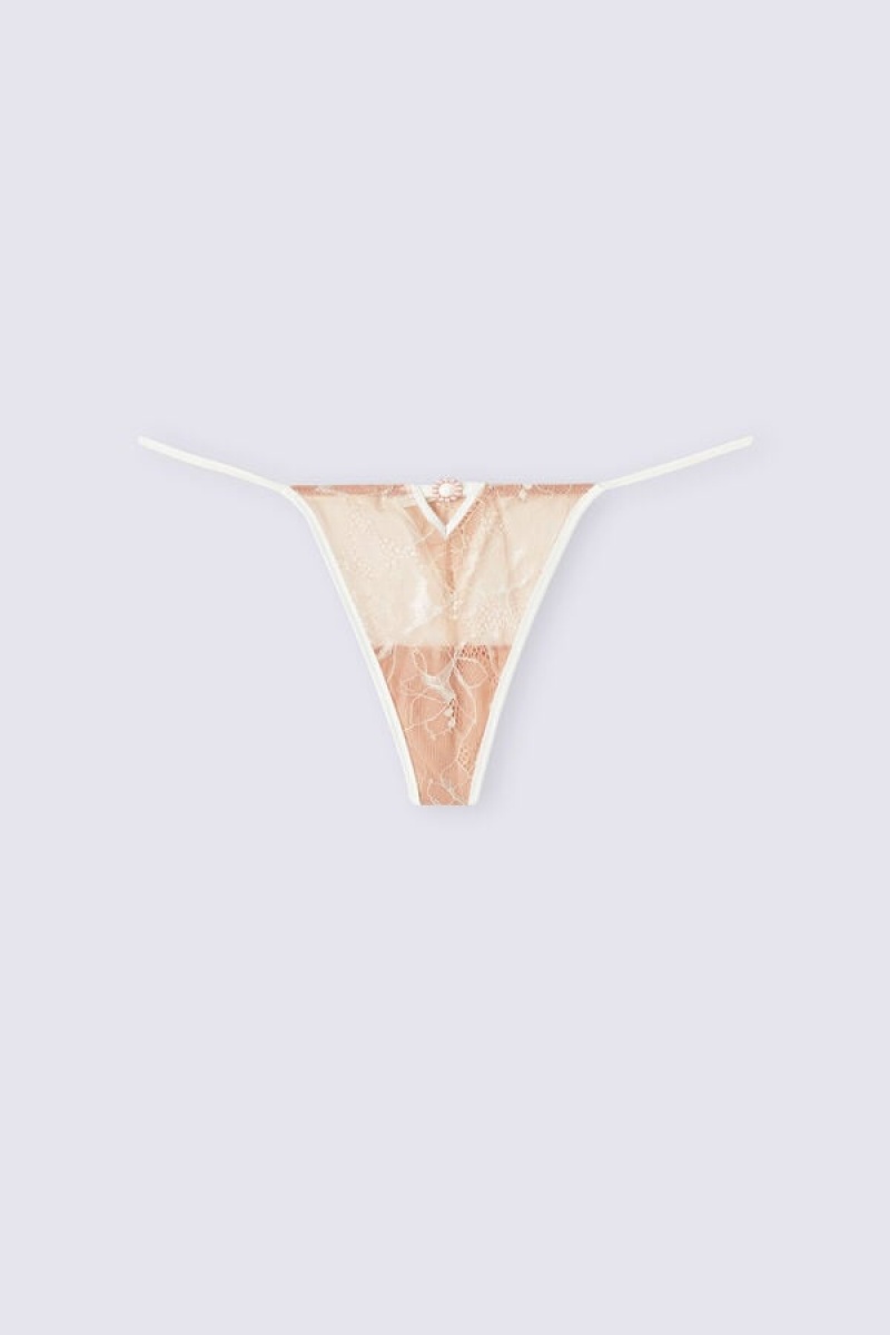 Intimissimi What A Beauty String Thong Bež | SN-ITMSM57753