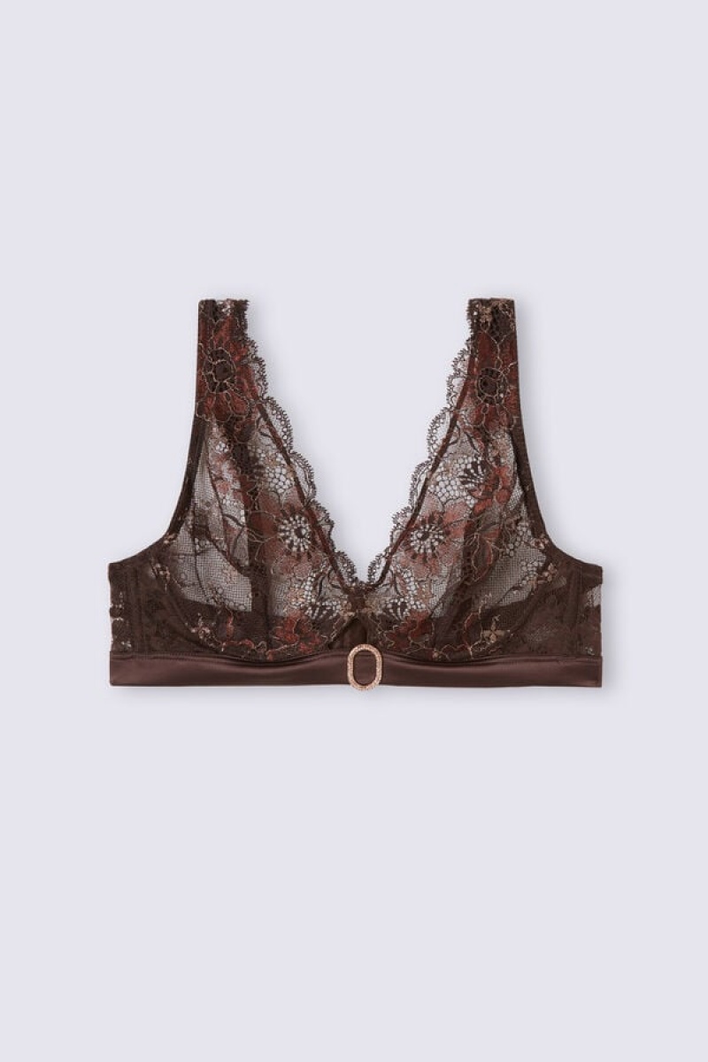 Intimissimi Winter Shades Balconette Bra Smeđe | SN-ITMSM56580