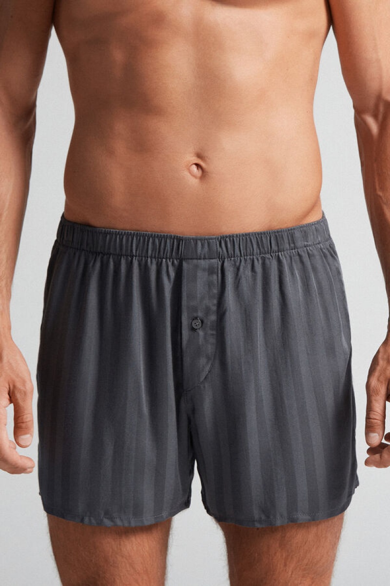 Intimissimi Woven Modal Boxers Sive | SN-ITMSM58482